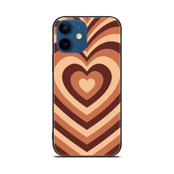 iPhone 12 Heart Beat Design 2  Premium Metal Printed soft Bumper shock Proof Case CS-8983