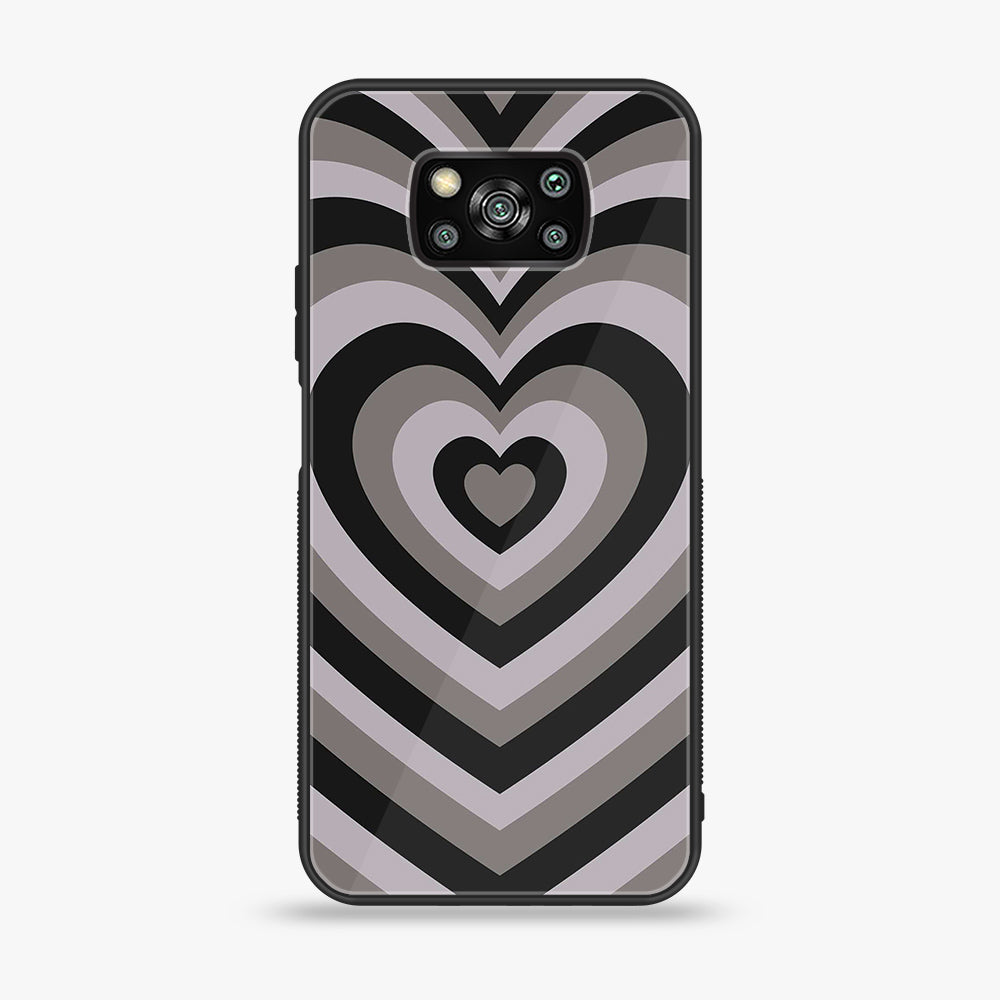 Xiaomi Poco X3 - Heart Beat Series - Premium Printed Glass soft Bumper shock Proof Case