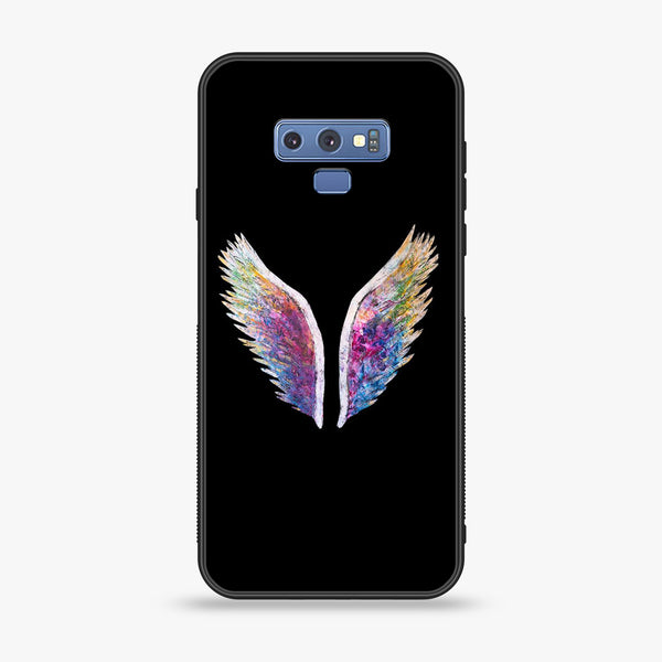 Samsung Galaxy Note 9 - Angel wing Series Design 3  - Premium Printed Glass soft Bumper shock Proof Case CS-20240