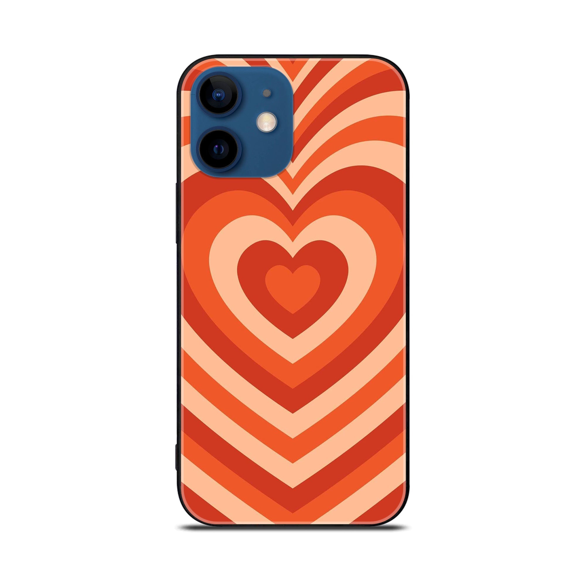 iPhone 11  Heart Beat Series  Premium Printed Glass soft Bumper shock Proof Case