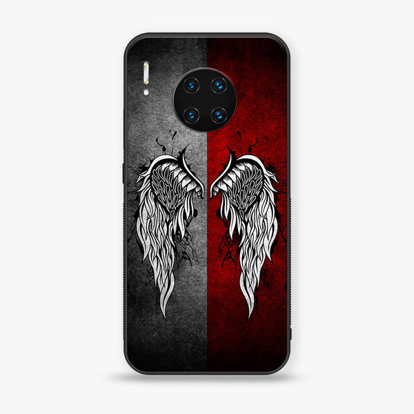 Huawei Mate 30 Pro - Angel Wings  Design 2  - Premium Metal Printed soft Bumper shock Proof Case CS-31769