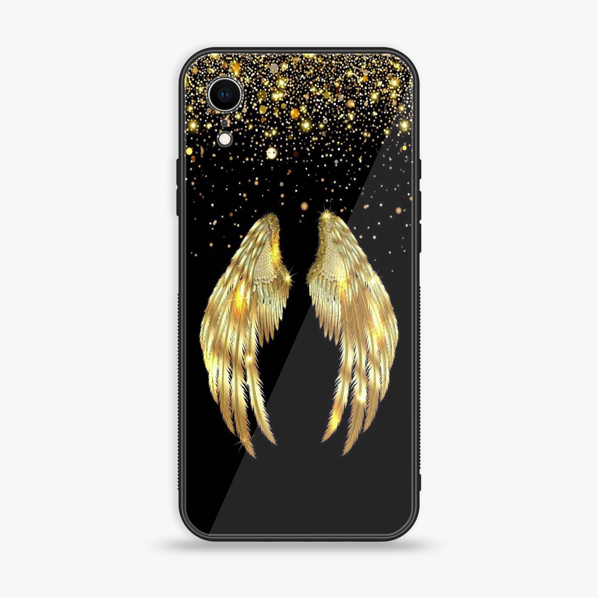 iPhone XR - Angel Wings Series - Premium Printed Glass soft Bumper shock Proof Case