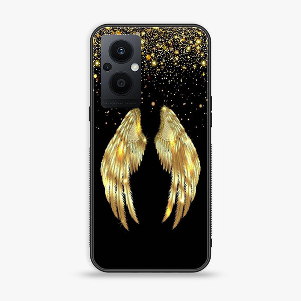 Oppo Reno 7z - Angel Wings Design 1 - Premium Printed Glass soft Bumper shock Proof Case CS-20115