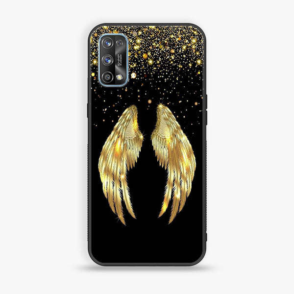 Realme 7 Pro - Angel Wings design 1- Premium Printed Glass soft Bumper shock Proof Case CS-13243