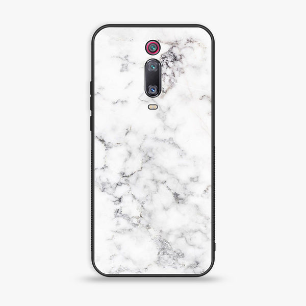 Xiaomi Redmi K20 Pro - White Marble Series - Premium Printed Glass soft Bumper shock Proof Case