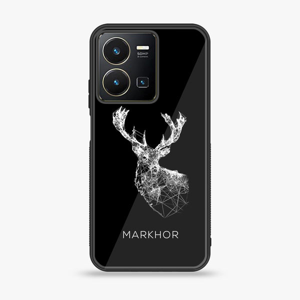 Vivo Y35 - Markhor Series - Premium Printed Glass soft Bumper shock Proof Case