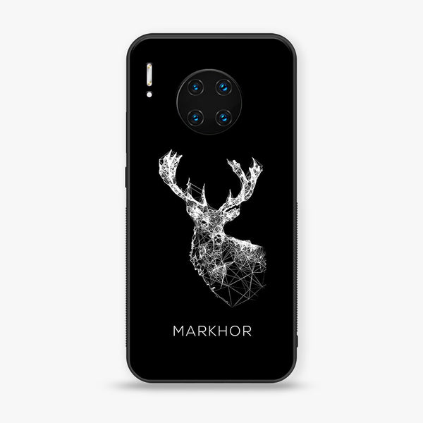 Huawei Mate 30 Pro - Markhor  Design 4  - Premium Printed Glass soft Bumper shock Proof Case  CS-33037