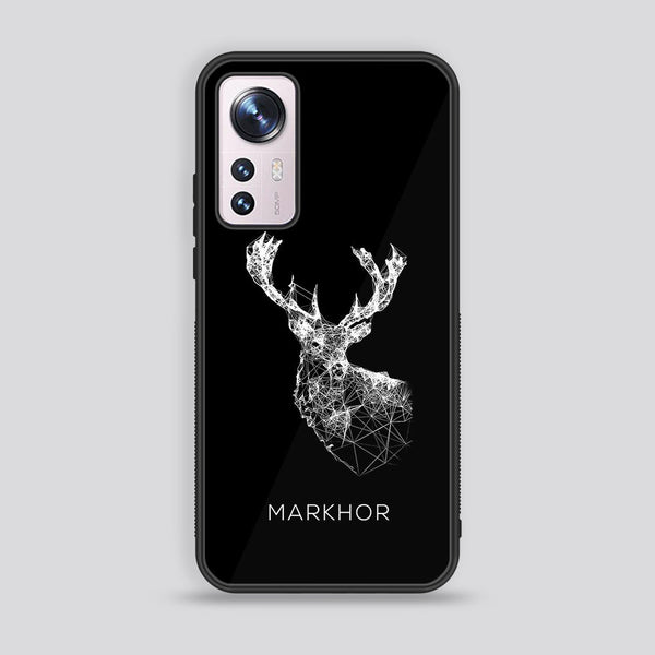 Xiaomi 12  Markhor Design 4 Premium Printed Glass soft Bumper shock Proof Case CS-12475