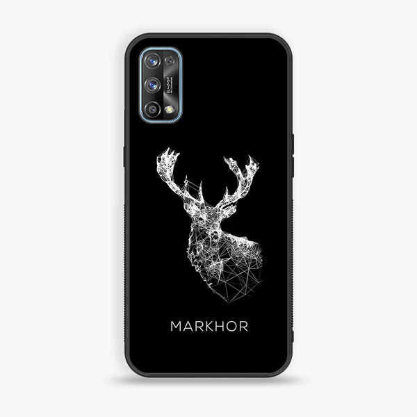 Realme 7 Pro -  Markhor Design 4 - Premium Printed Glass soft Bumper shock Proof Case CS-15411