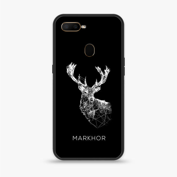 OPPO A5s -Markhor Series - Premium Printed Glass soft Bumper shock Proof Case