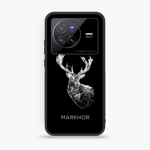 Vivo X80- Markhor Series - Premium Printed Glass soft Bumper shock Proof Case