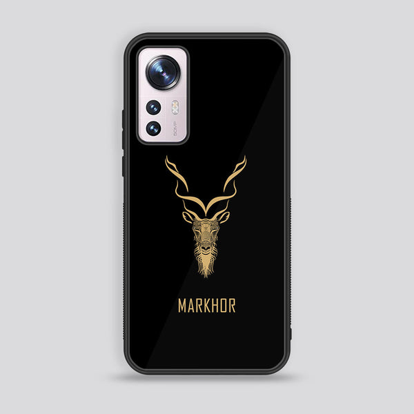 Xiaomi 12 Pro  Markhor Design 3   Premium Printed Glass soft Bumper shock Proof Case CS-37398