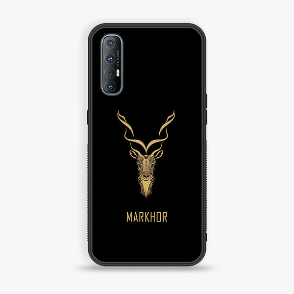 Oppo Reno 3 Pro - Markhor Design 3 - Premium Printed Glass soft Bumper shock Proof Case CS-14815