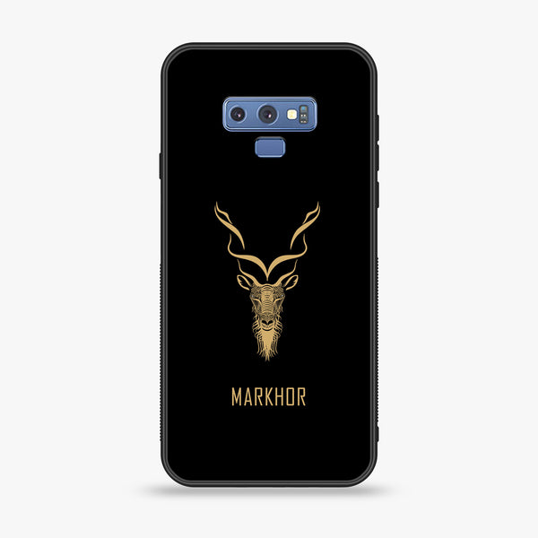 Samsung Galaxy Note 9 - Markhor Design 3  - Premium Printed Glass soft Bumper shock Proof Case  CS-31019