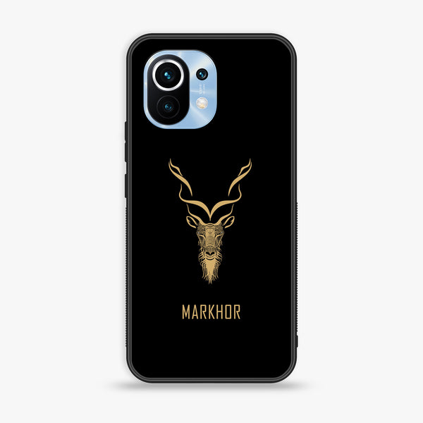 Xiaomi 11 Lite 5G NE - Markhor Design 3- Premium Printed Glass soft Bumper shock Proof Case CS-12465