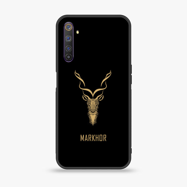 Realme 6 Pro - Markhor Design 2 - Premium Printed Glass soft Bumper shock Proof Case CS-40874
