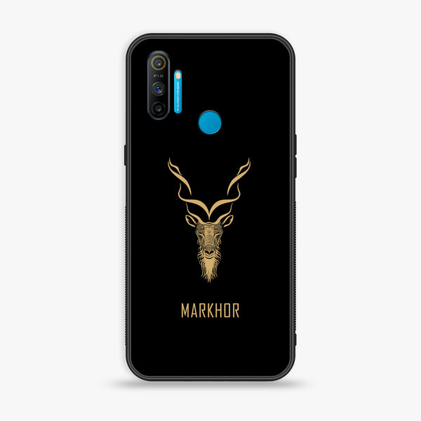 Realme C3  - Markhor Design 3 - Premium Printed Glass soft Bumper shock Proof Case CS-25322