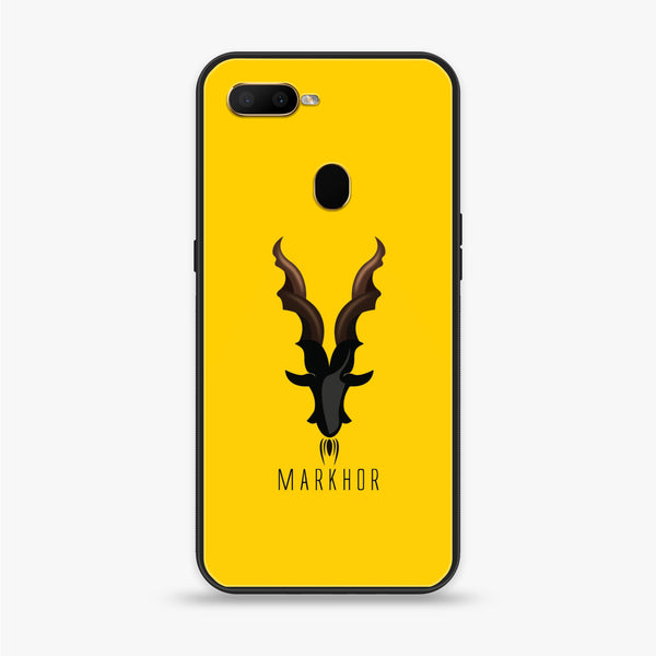 OPPO A5s -Markhor Design 4 - Premium Printed Glass soft Bumper shock Proof Case CS-41173