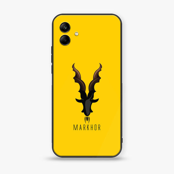 Samsung Galaxy A04 - Markhor Design 1 - Premium Printed Glass soft Bumper shock Proof Case CS-13949