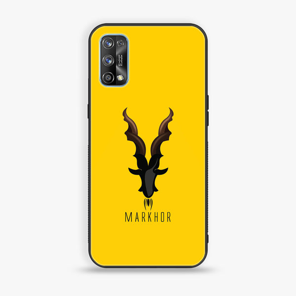 Realme 7 Pro -  Markhor Design 1 - Premium Printed Glass soft Bumper shock Proof Case CS-15731