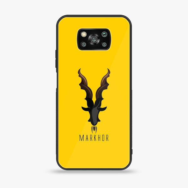 Xiaomi Poco X3 - Markhor Design 1 - Premium Printed Glass soft Bumper shock Proof Case CS-10449 CS-10459