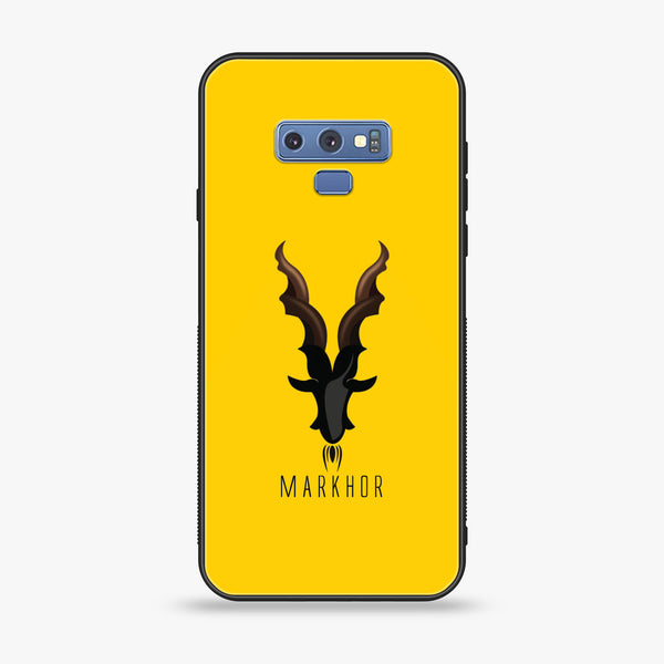 Samsung Galaxy Note 9 - Markhor Design 1 - Premium Printed Glass soft Bumper shock Proof Case CS-17554