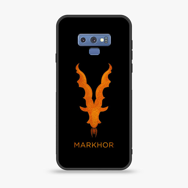 Samsung Galaxy Note 9 - Markhor Design 12 - Premium Printed Glass soft Bumper shock Proof Case CS-7230