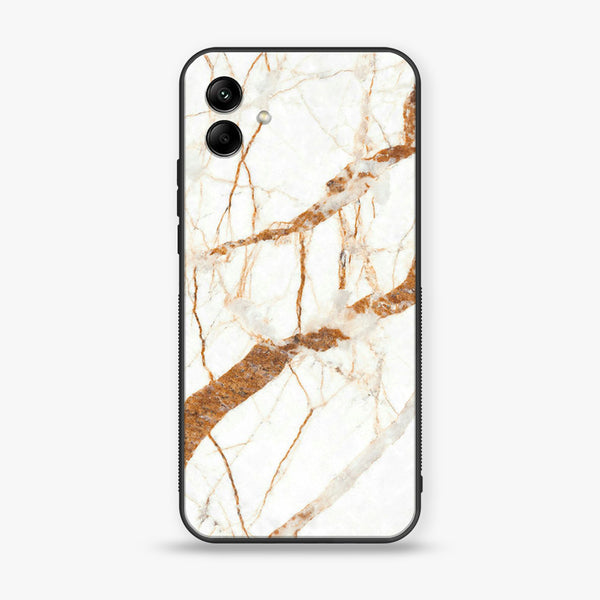 Samsung Galaxy A04 - White Marble Design 4 - Premium Printed Glass soft Bumper shock Proof Case CS-14531