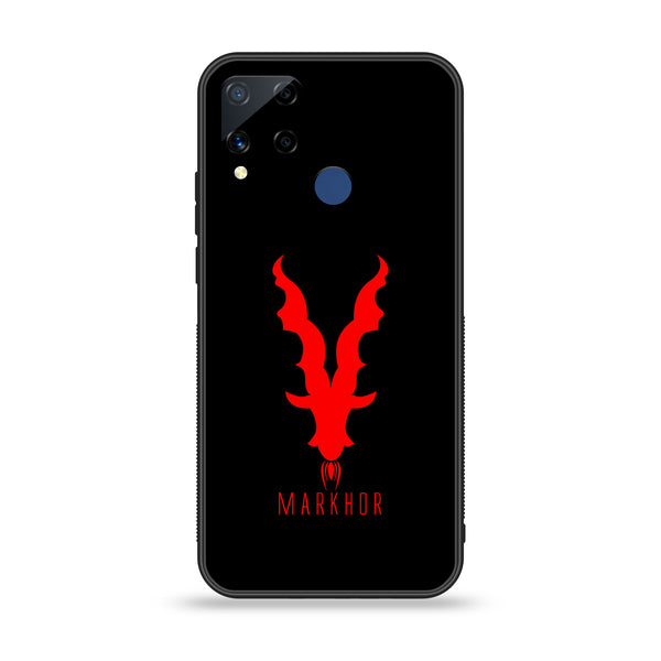 Realme C15  - Markhor Design 10  - Premium Printed Glass soft Bumper shock Proof Case CS-39265