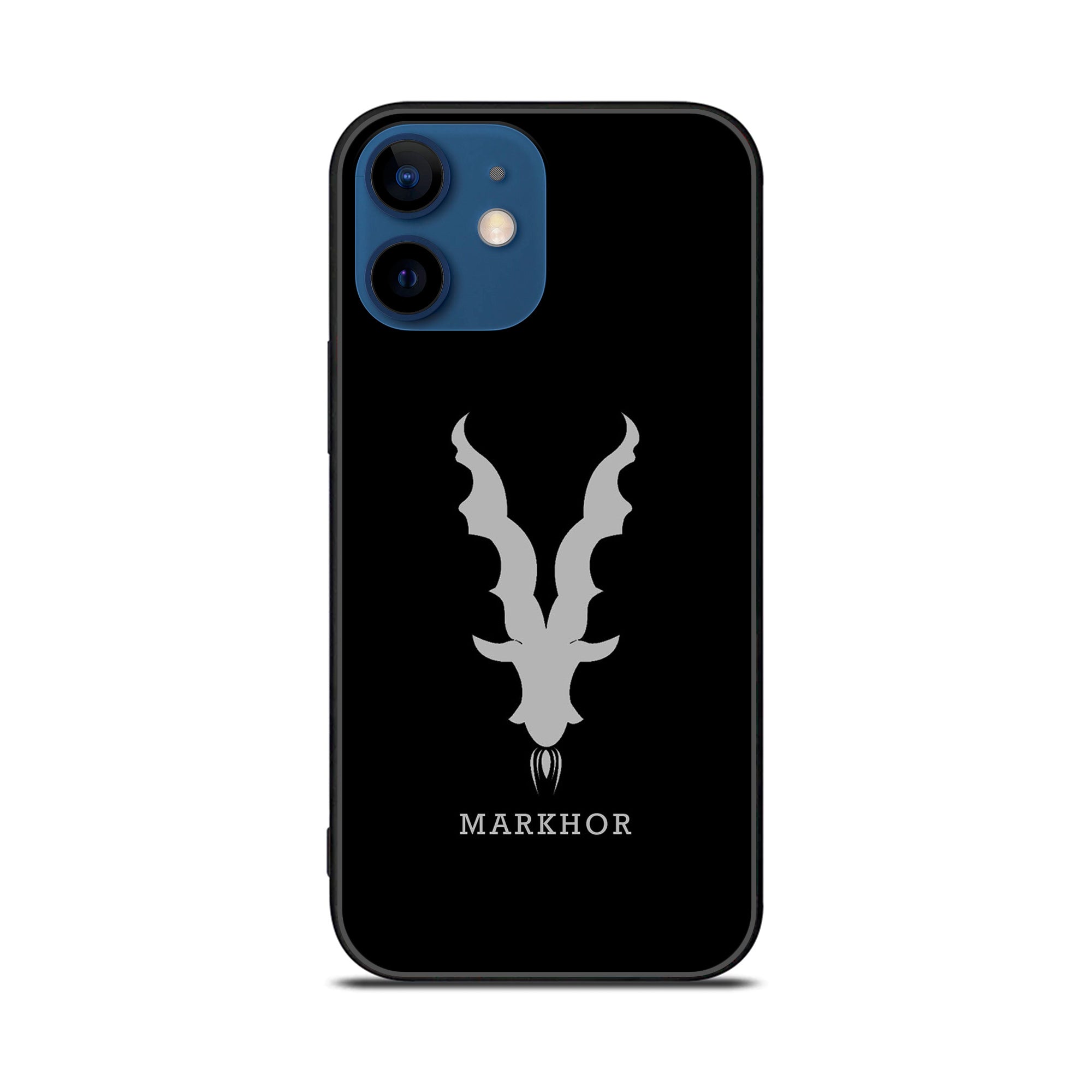 iPhone 11  Markhor Series  Premium Printed Glass soft Bumper shock Proof Case