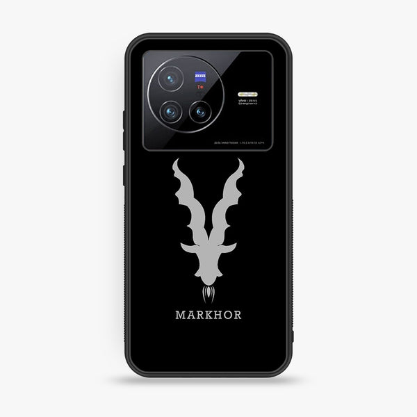 Vivo X80- Markhor Series  Design 9 - Premium Printed Glass soft Bumper shock Proof Case CS-20427