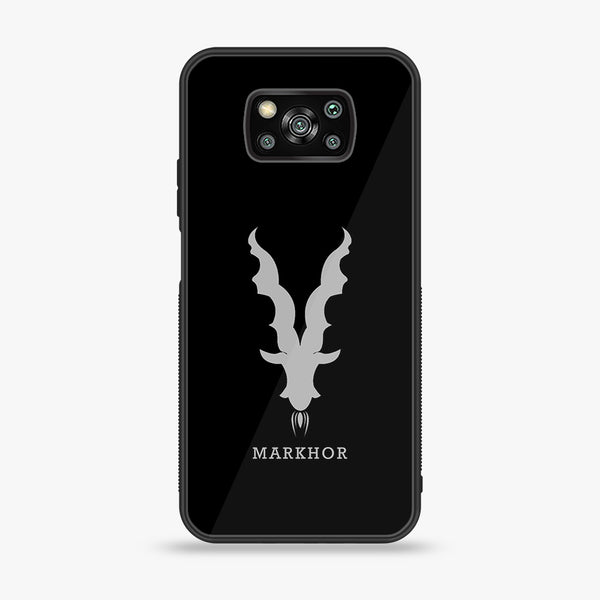 Xiaomi Poco X3 - Markhor  Design 9 - Premium Printed Glass soft Bumper shock Proof Case CS-10471