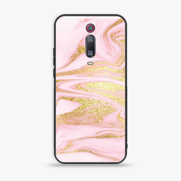 Xiaomi Redmi K20 Pro - Pink Marble Series - Premium Printed Glass soft Bumper shock Proof Case