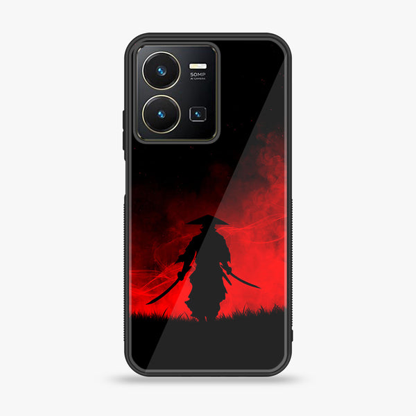 Vivo Y35 - Ninja Series - Premium Printed Glass soft Bumper shock Proof Case