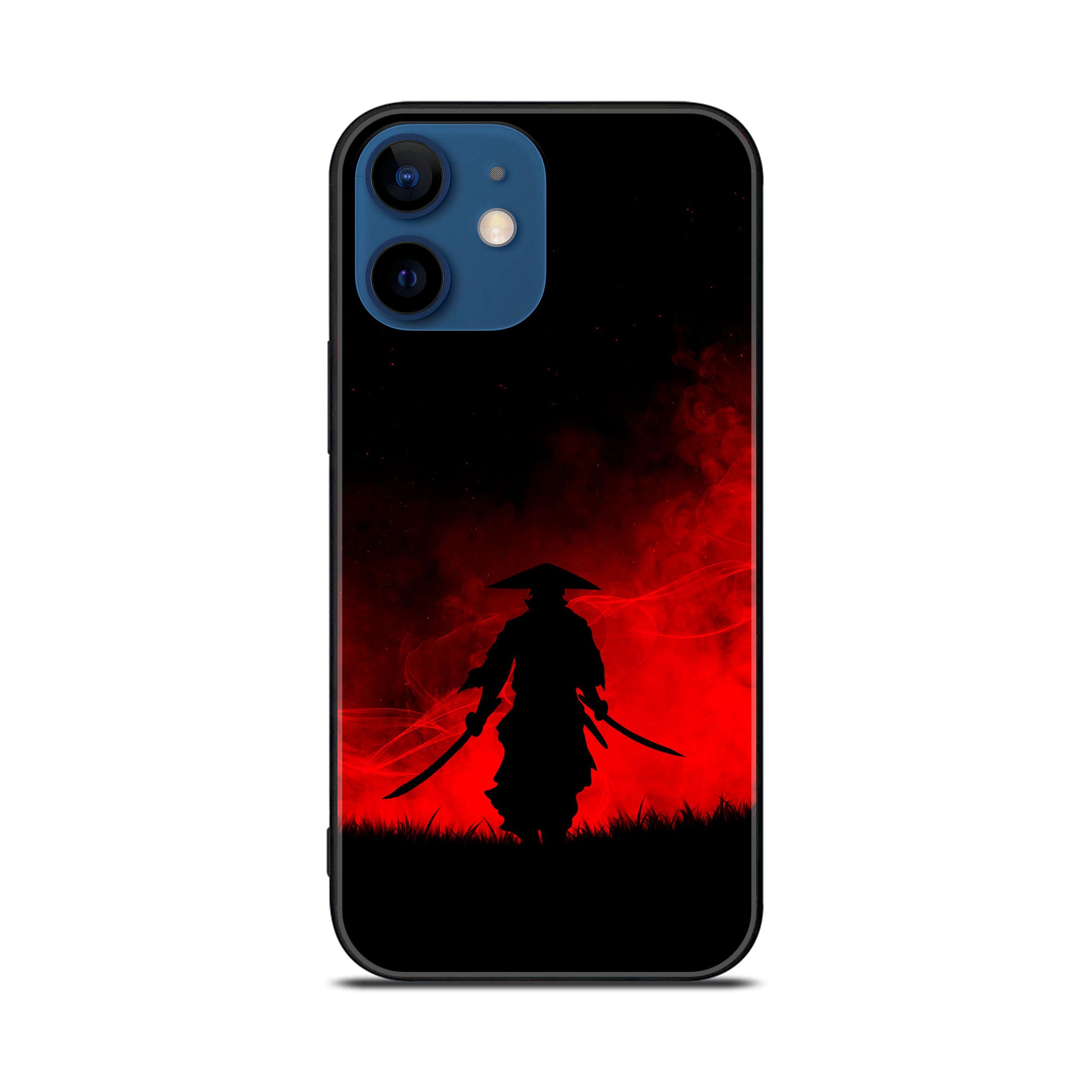 iPhone 12 Mini Ninja Series  Premium Printed Glass soft Bumper shock Proof Case