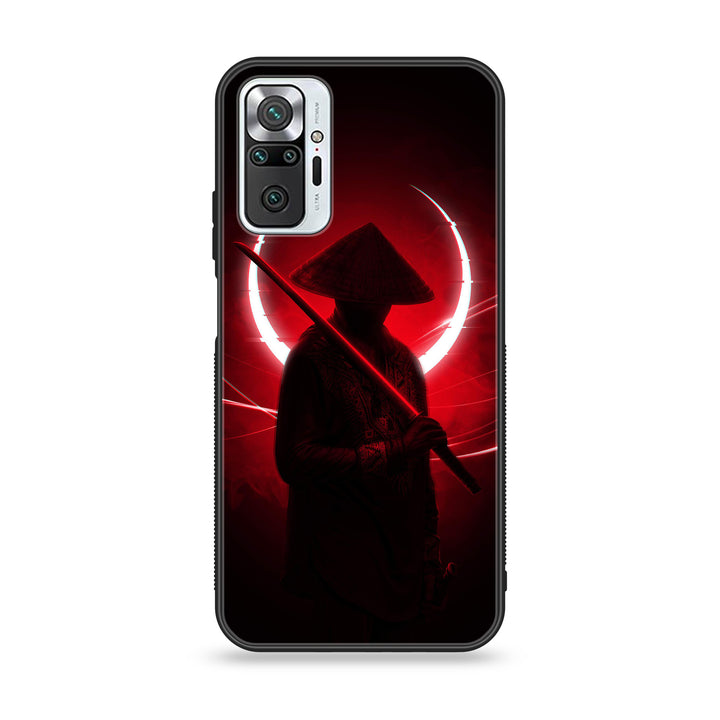 Xiaomi Redmi Note 10 Pro - Ninja Design 7- Premium Printed Glass soft Bumper shock Proof Case CS-46258