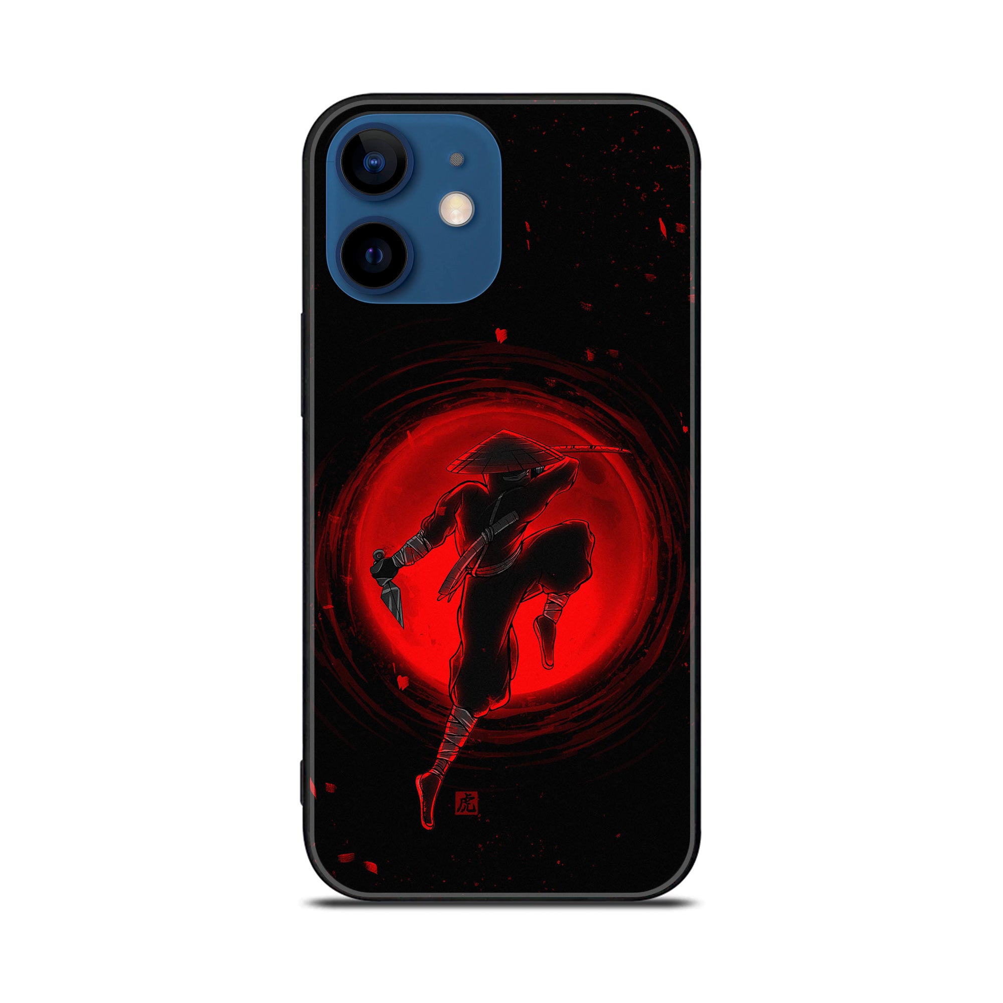 iPhone 12 Mini Ninja Series  Premium Printed Glass soft Bumper shock Proof Case