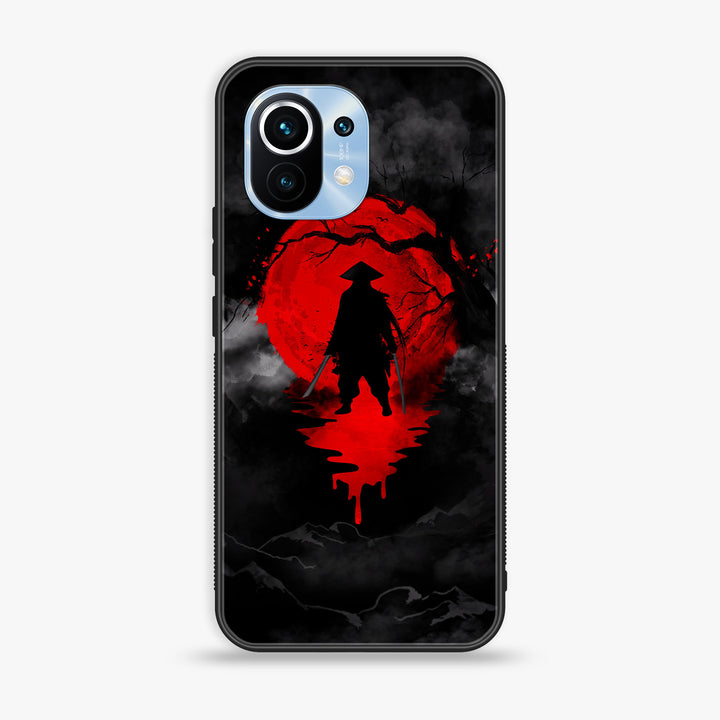 Xiaomi 11 Lite 5G NE - Ninja Design 3- Premium Printed Glass soft Bumper shock Proof Case CS-44677