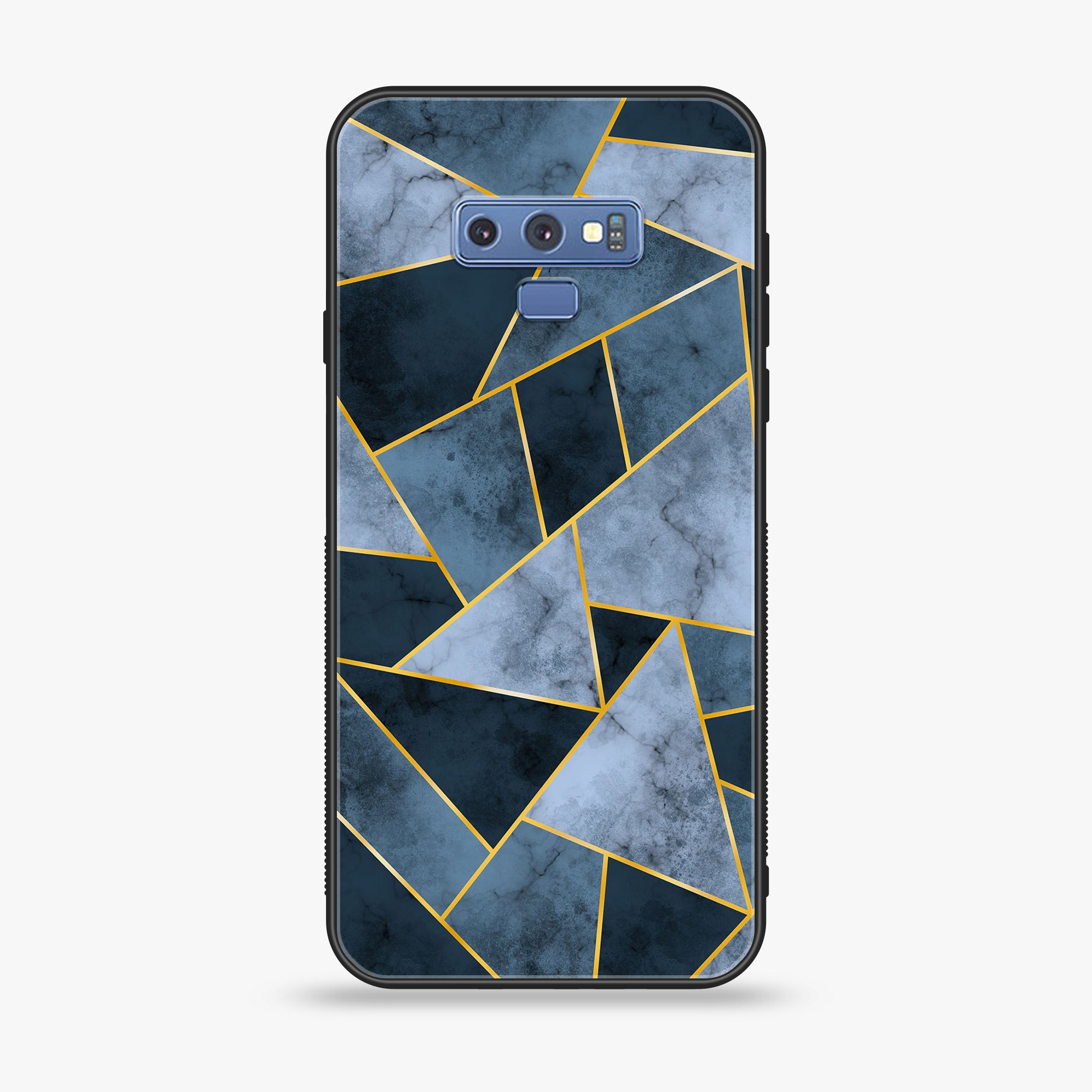 Samsung Galaxy Note 9 - Geometric Marble Series - Premium Printed Glass soft Bumper shock Proof Case