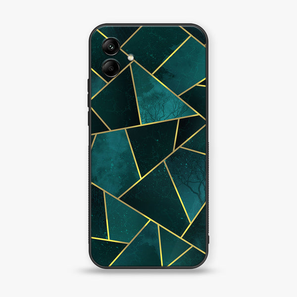 Samsung Galaxy A04 - Geometric Marble  Design 6 - Premium Printed Glass soft Bumper shock Proof Case CS-42524