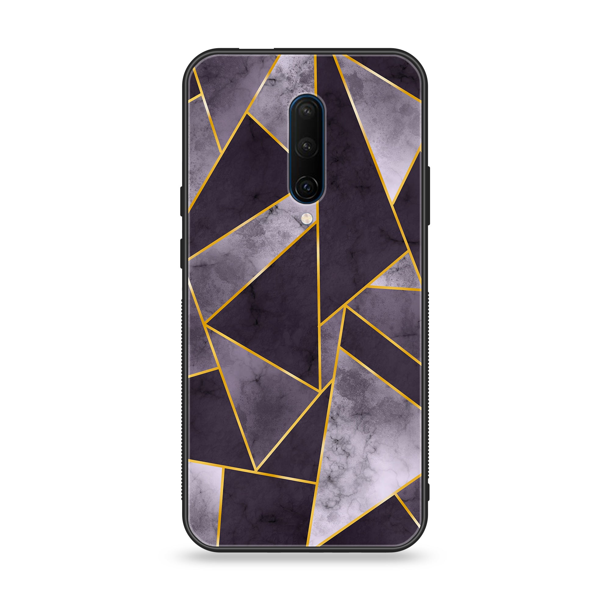 OnePlus 7 Pro - Geometric Marble Series - Premium Printed Glass soft Bumper shock Proof Case