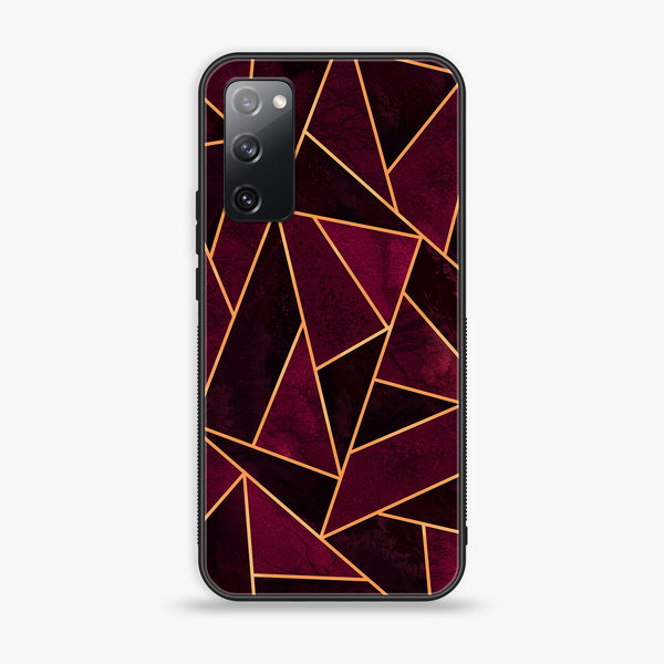 Samsung Galaxy S20 FE Geometric Marble Design 7 Premium Printed Glass soft Bumper shock Proof Case CS-7466