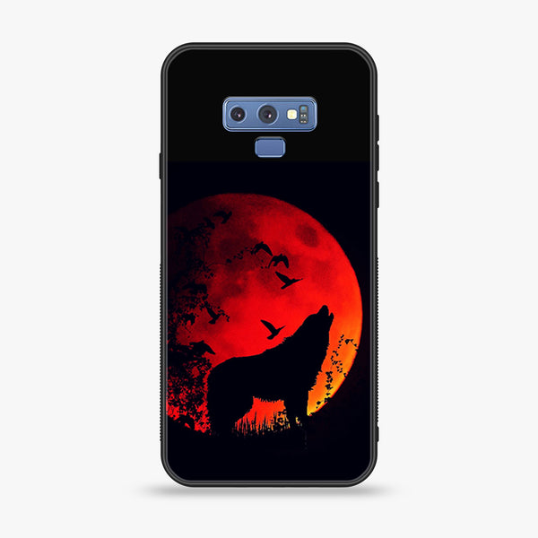 Samsung Galaxy Note 9 - Wolf Series - Premium Printed Glass soft Bumper shock Proof Case