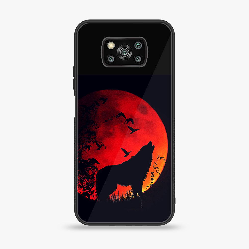 Xiaomi Poco X3 - Wolf Series - Premium Printed Glass soft Bumper shock Proof Case