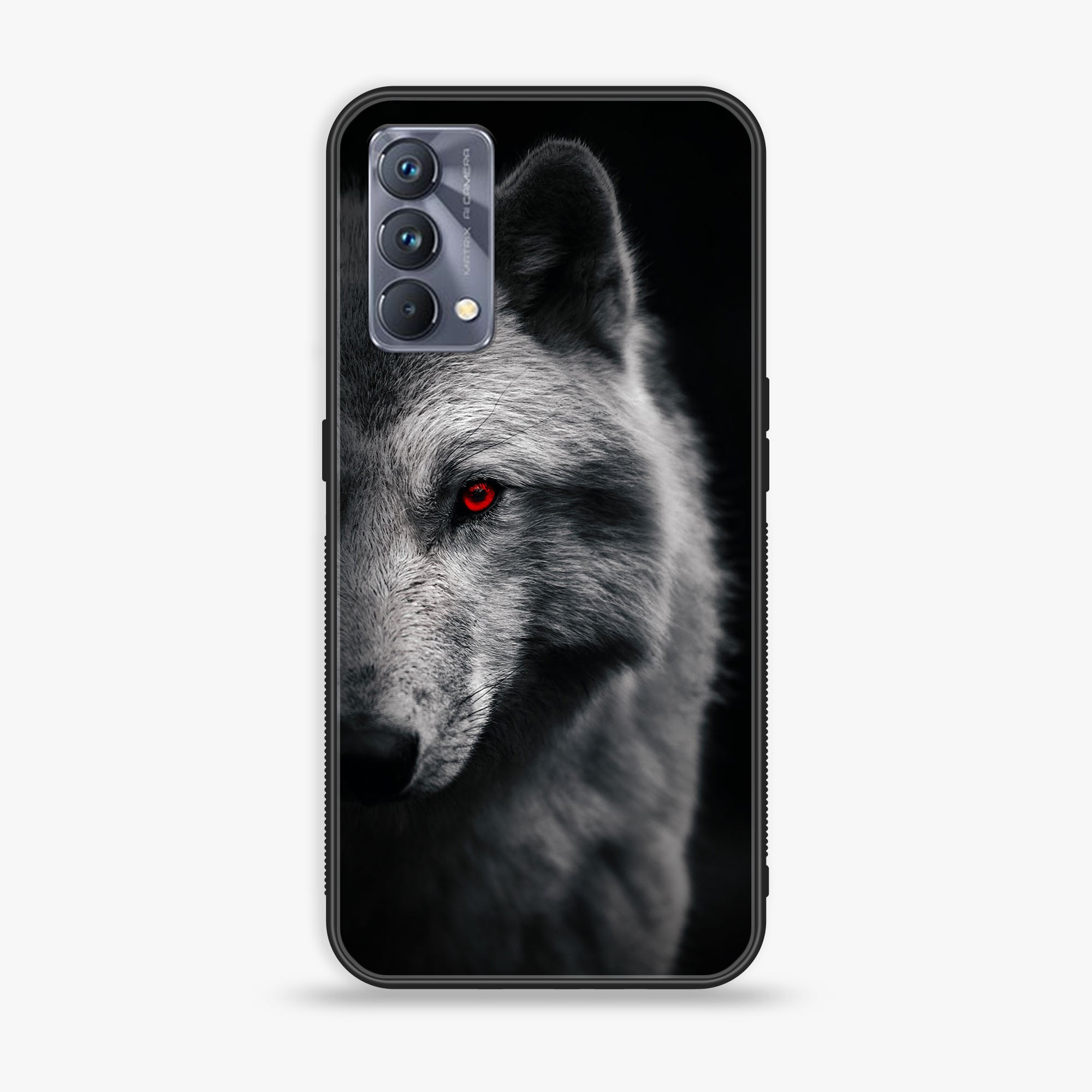Realme GT Master Edition Wolf Series  Premium Printed Glass soft Bumper shock Proof Case