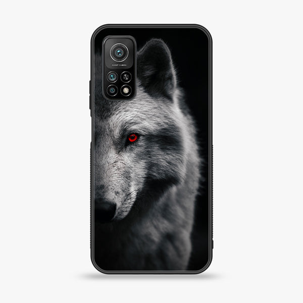 Xiaomi Mi 10T Wolf Design 10 Premium Printed Glass soft Bumper shock Proof Case CS-12453