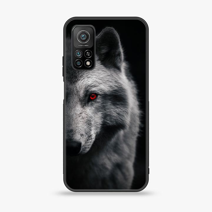 Xiaomi MI 10T / 10T Pro -  Wolf Design 10 Premium Printed Glass soft Bumper shock Proof Case CS-12453 CS-32400 CS-32679