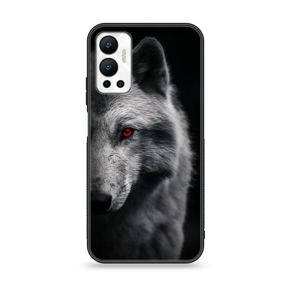 Infinix Hot 12 Play - Wolf Design 10 - Premium Metal Printed soft Bumper shock Proof Case CS-18374