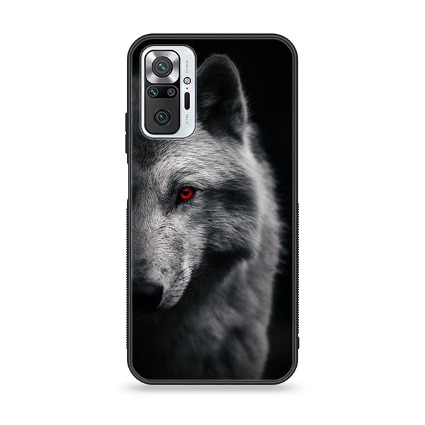 Xiaomi Redmi Note 10 Pro - Wolf Design 10 - Premium Printed Glass soft Bumper shock Proof Case CS-17248