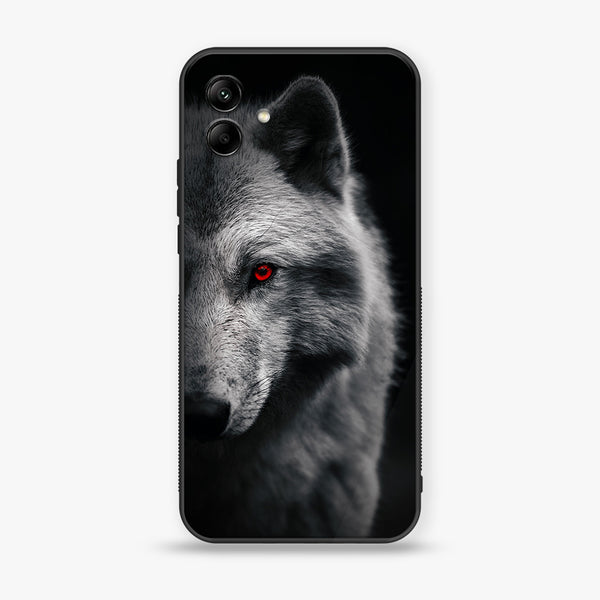 Samsung Galaxy A04 - Wolf Design 10 - Premium Printed Glass soft Bumper shock Proof Case CS-15138